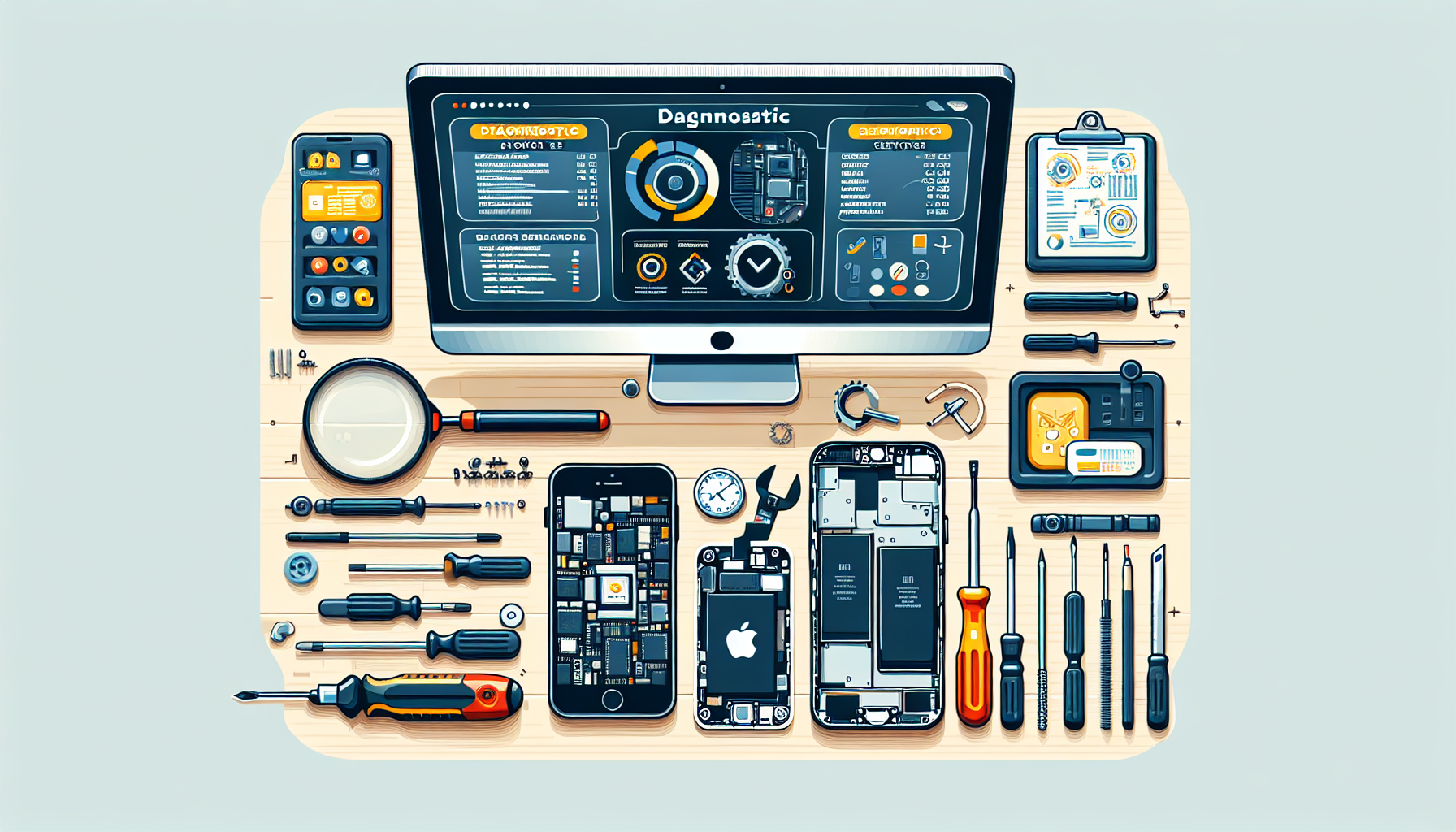 Услуги по диагностике и ремонту iPhone
